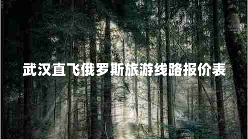 武漢直飛俄羅斯旅游線(xiàn)路報價(jià)表