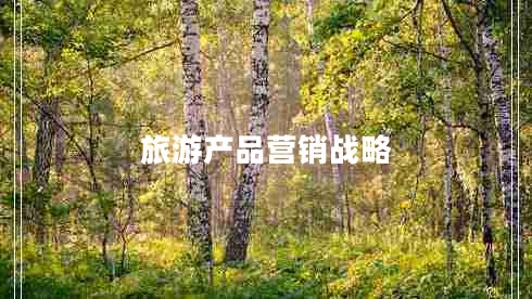 旅游產(chǎn)品營(yíng)銷(xiāo)戰略