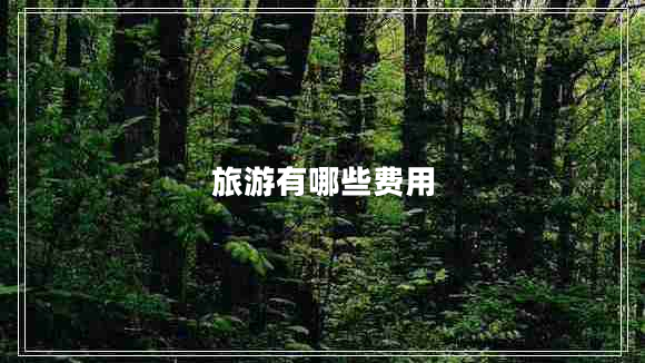 旅游有哪些費用 旅游有哪些費用