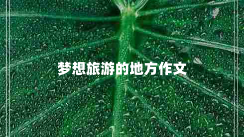 夢(mèng)想旅游的地方作文
