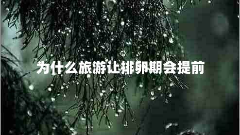 為什么旅游讓排卵期會(huì )提前