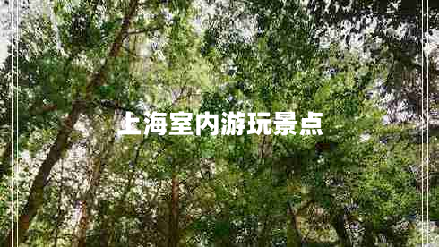 上海室內游玩景點(diǎn)