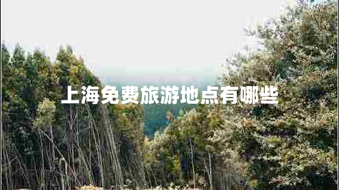 上海免費旅游地點(diǎn)有哪些