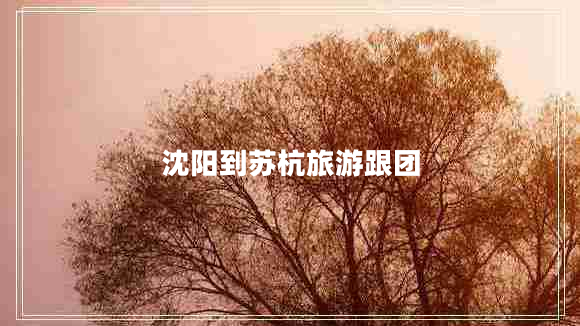 沈陽(yáng)到蘇杭旅游跟團