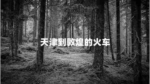 天津到敦煌的火車(chē)