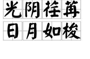 時(shí)光荏苒歲月如梭的古詩(shī)句