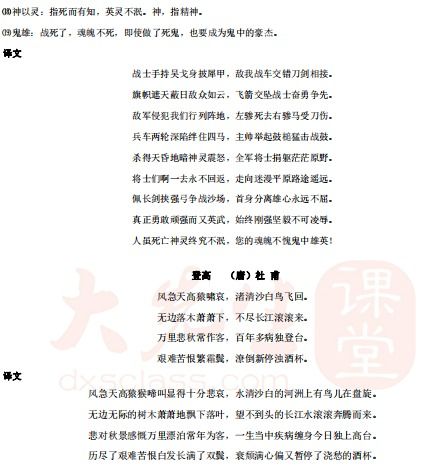 古詩(shī),詩(shī)句,中職,考試