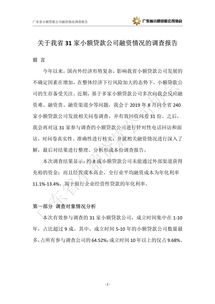 企業(yè)小額貸款調查報告(企業(yè)小額貸款條件)