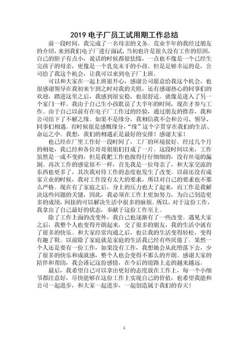 電子廠(chǎng)員工個(gè)人總結范文(電子廠(chǎng)員工個(gè)人年終工作總結)