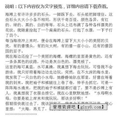 作文,游玩,開(kāi)頭,海邊