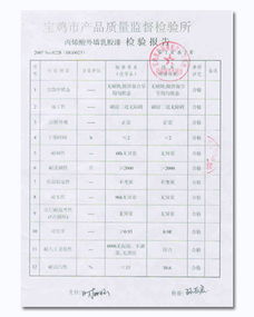 產(chǎn)品質(zhì)量檢測報告(檢測報告)