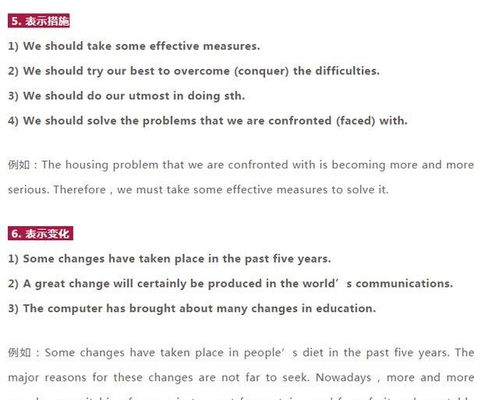 英語(yǔ)作文第二段舉例子開(kāi)頭句型