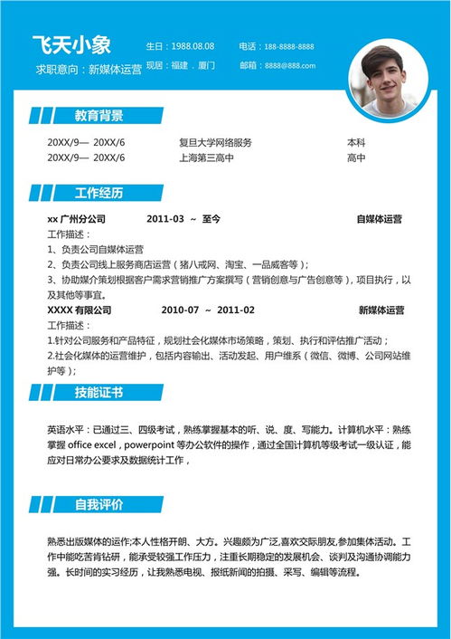 新媒體運營(yíng)電子簡(jiǎn)歷(新媒體運營(yíng)電子簡(jiǎn)歷)