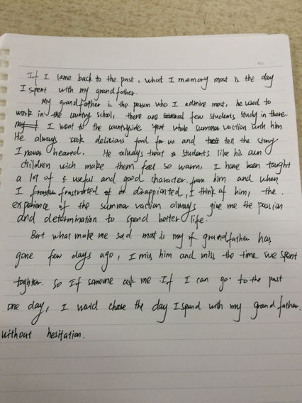 英語(yǔ)回憶作文開(kāi)頭