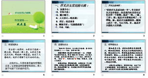 寫(xiě)作文開(kāi)頭的方法ppt