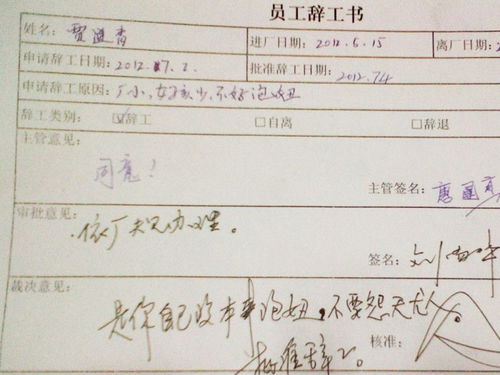 辭職報告格式（正式）(辭職報告格式（正式）)