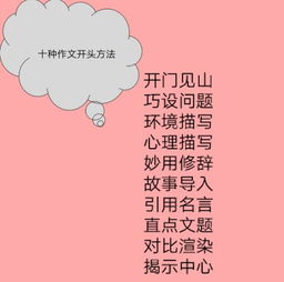 開(kāi)門(mén)見(jiàn)山的開(kāi)頭寫(xiě)一件事情的作文