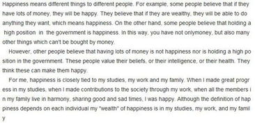 運用修辭的幸福的作文開(kāi)頭初中