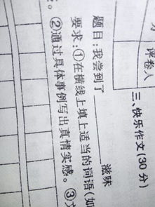 作文,開(kāi)頭,滋味