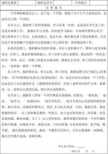 學(xué)生自評報告(節能自評報告)