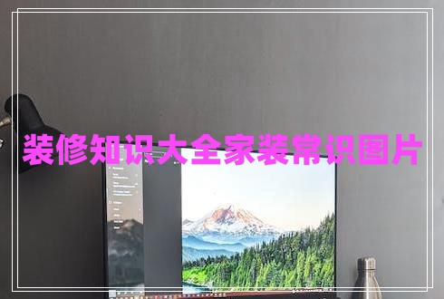 裝修知識大全家裝常識圖片