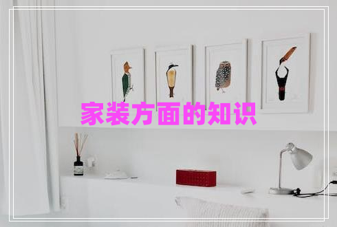 家裝方面的知識