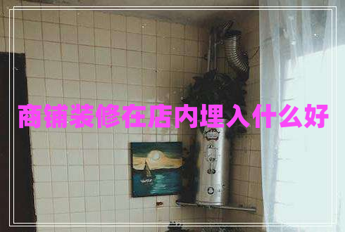 商鋪裝修在店內埋入什么好 商鋪裝修在店內埋入什么好