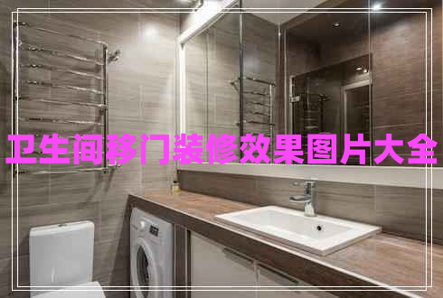 衛生間移門(mén)裝修效果圖片大全