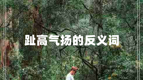 趾高氣揚的反義詞