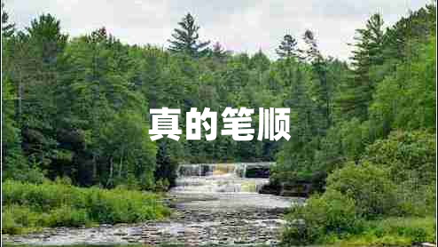 真的筆順