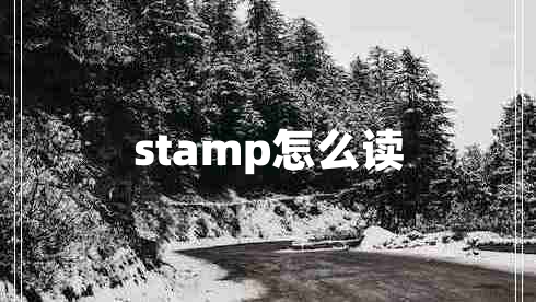 stamp怎么讀