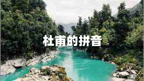 杜甫的拼音 杜甫的拼音