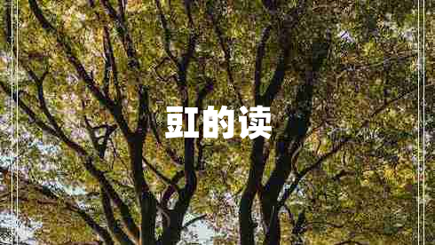 豇的讀 豇的讀