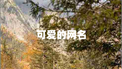 可愛(ài)的網(wǎng)名