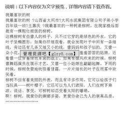 校園里花果桐樹(shù)作文300個(gè)字