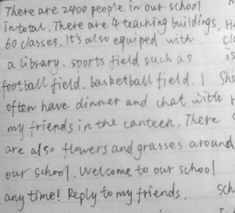 介紹大學(xué)校園英語(yǔ)作文150字