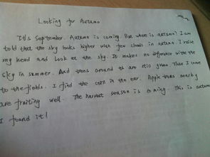 秋天的校園英語(yǔ)作文300字