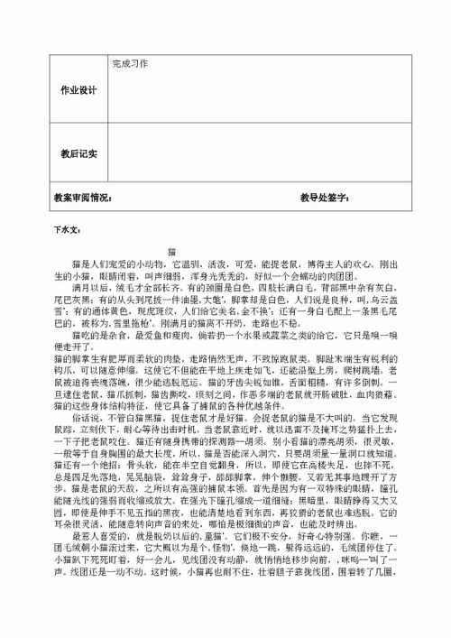 校園小說(shuō)類(lèi)作文教案