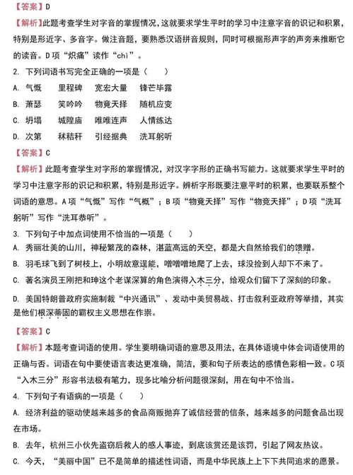 初中基礎知識專(zhuān)題