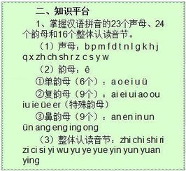 漢語(yǔ),基礎知識,拼音,小學(xué)