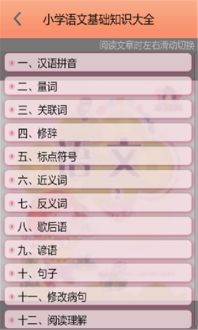 語(yǔ)文基礎知識大全軟件